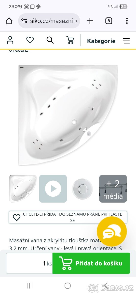 Rohová hydromasazni vana cornelia 140x140 plus celni panel - 3