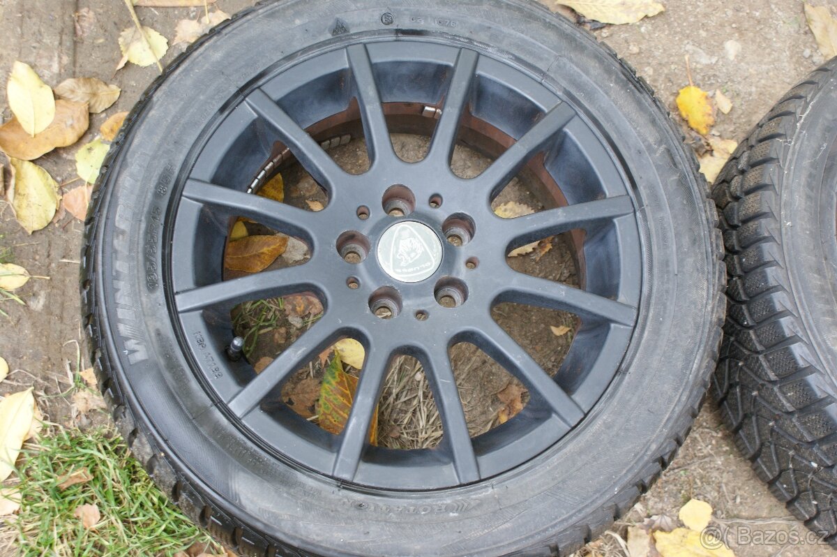 černá Aluett R15 alu Skoda VW Seat Audi zimní pneu 5x100 - 3