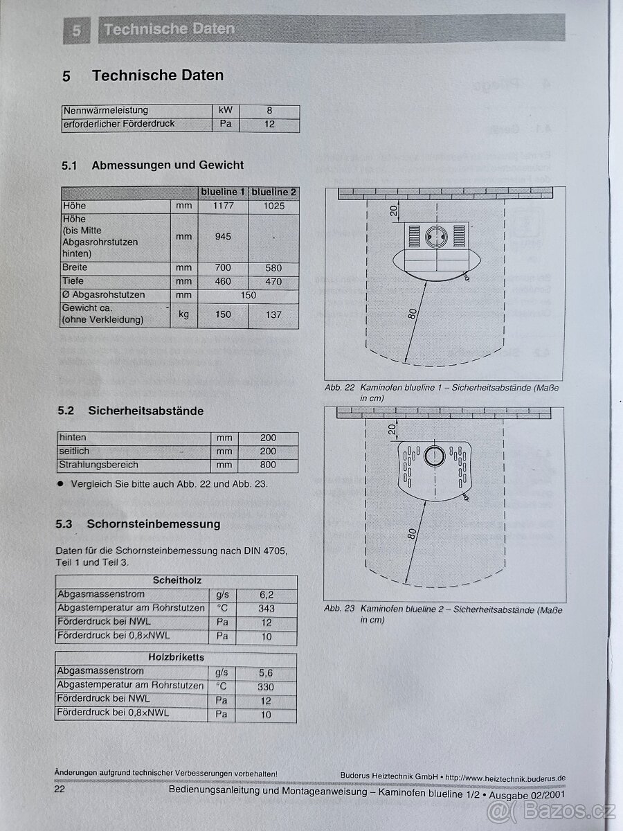 Krb, Kamna Buderus Blueline 8kW - 3