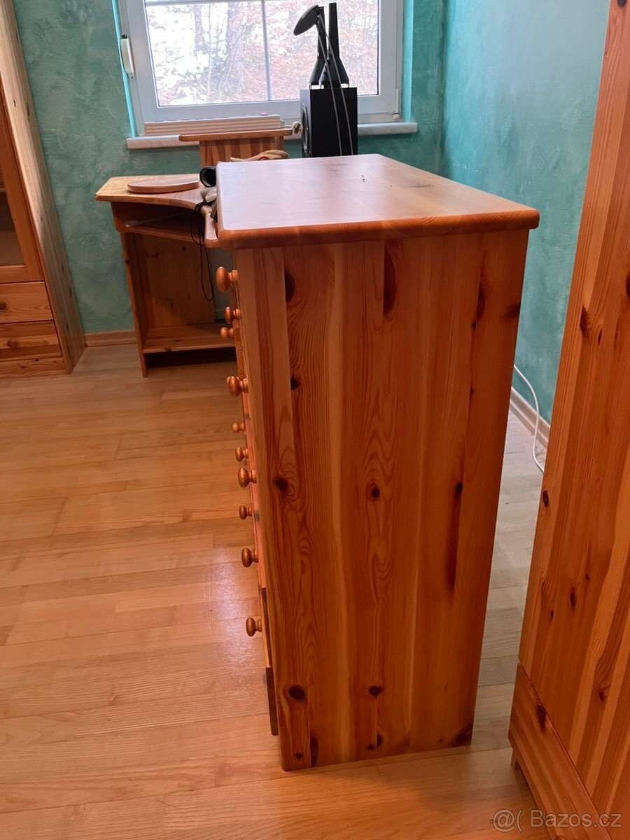 Komoda z masívu, borovice - 3