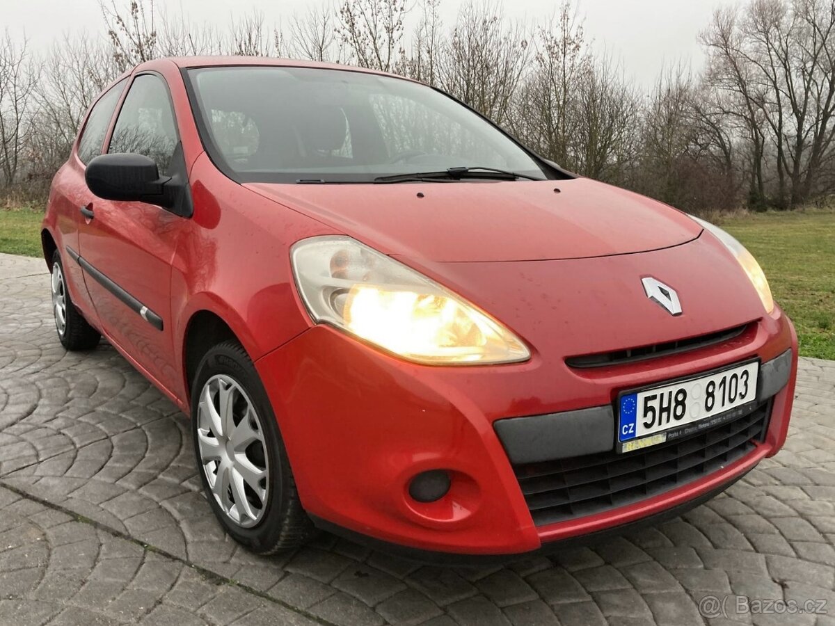 RENAULT CLIO 1.2i 8/2009 ČR, Klima, Jen 122TKM, 2x kola L/Z - 3
