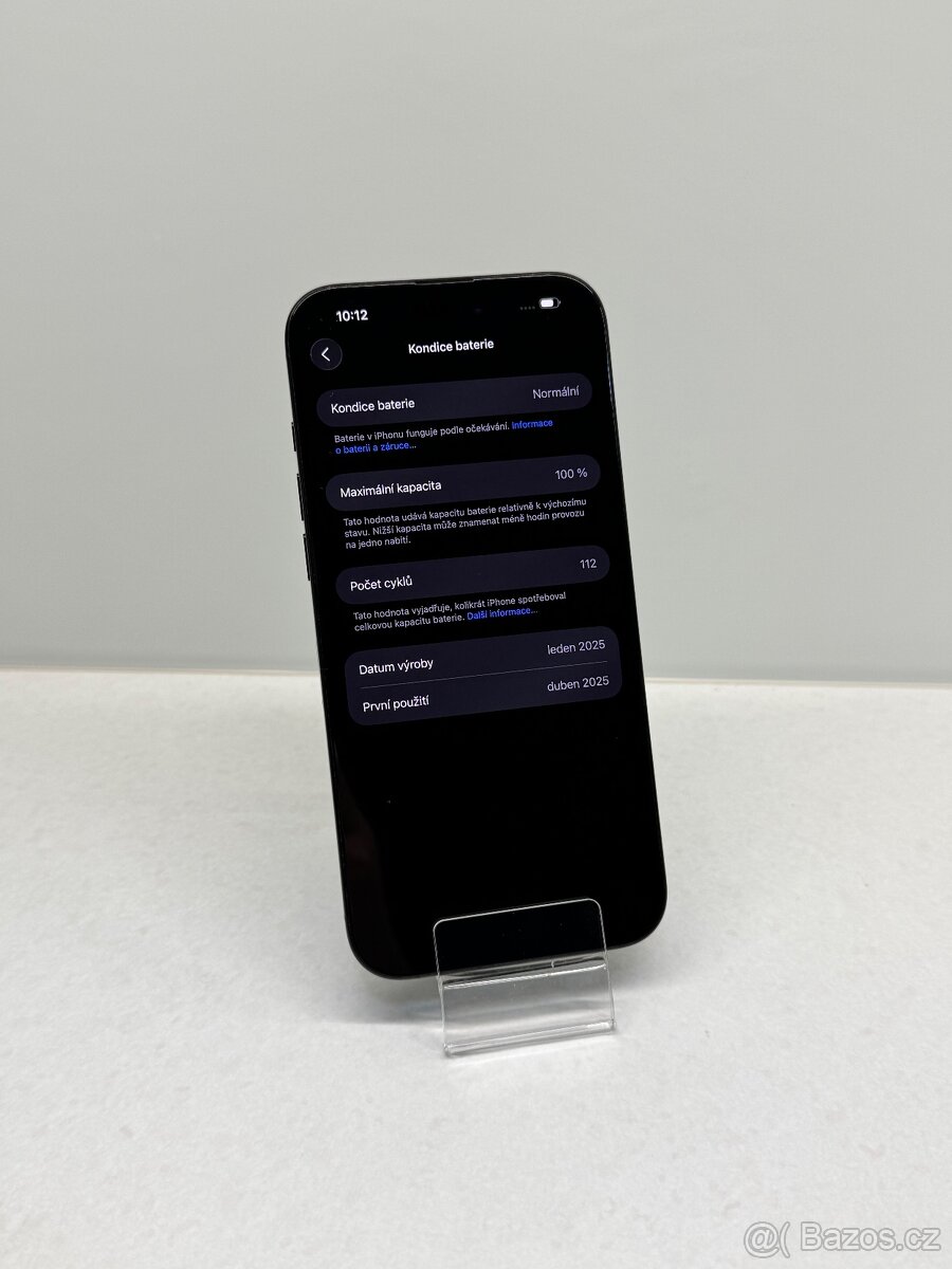 ZÁNOVNÍ APPLE IPHONE 16 PRO MAX 512GB-ČERNÝ,100% BATERIE - 3