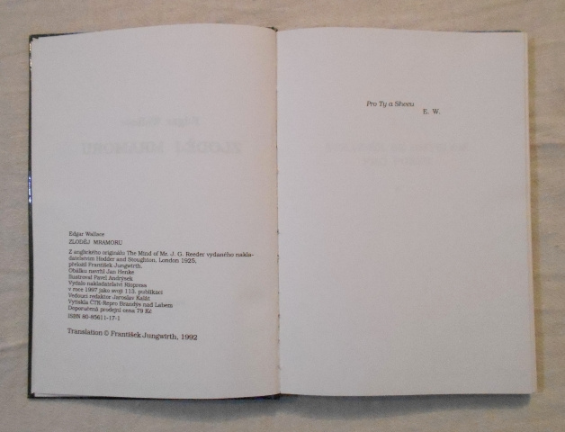Edgar Wallace - Zloděj mramoru - Riopress 1997 - 3