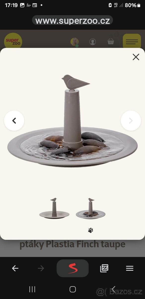 Pítko pro ptáčky finch/plastia - 3