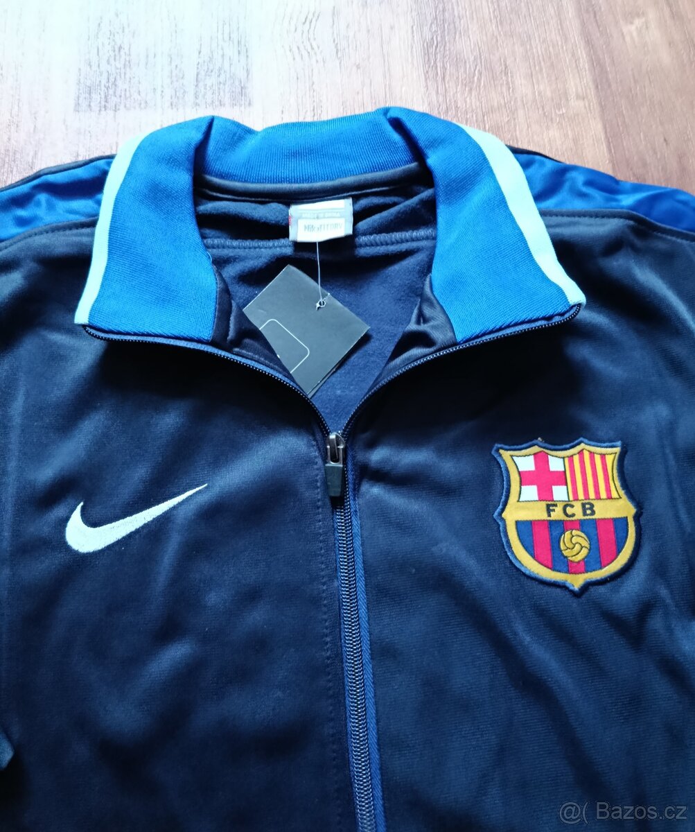 Tmavěmodrá nová mikina FC Barcelona Nike velikost L - 3