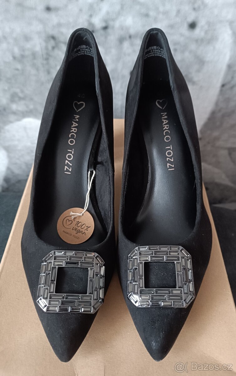Černé lodičky Marco Tozzi vel.40 - 3