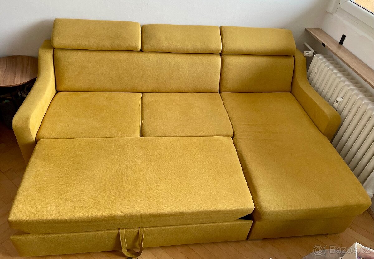 Sedací souprava žlutá - 3