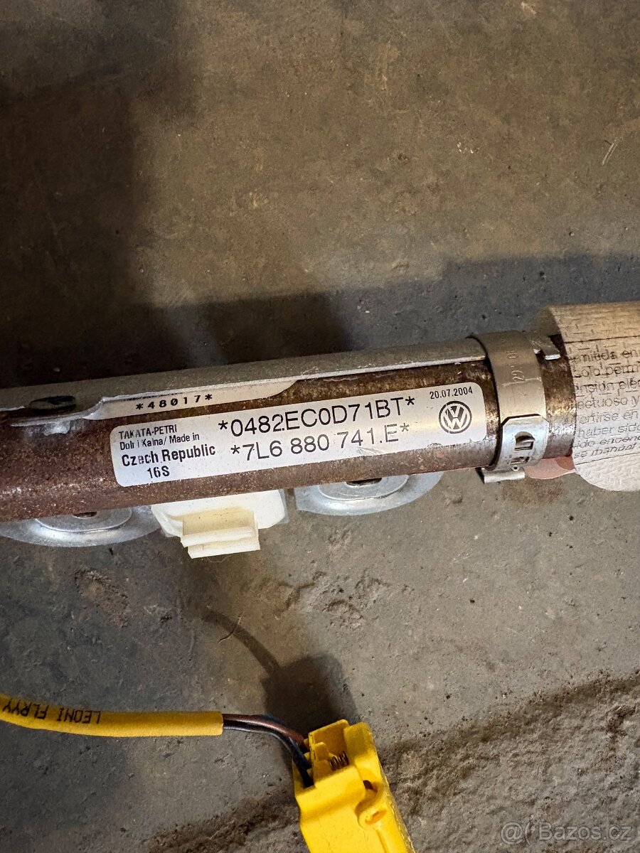 Stropní airbagy VW Touareg 7L - 3