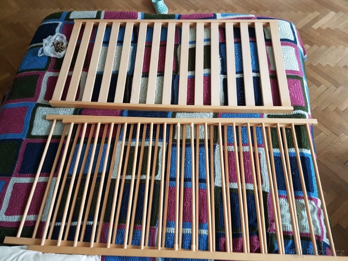 Postel 140x 70 cm, 2 v 1 - snímatelné bočnice - 3