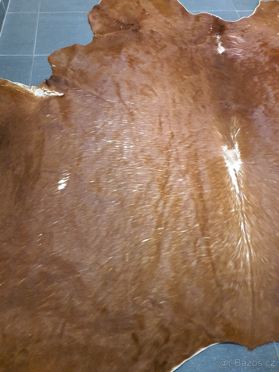 pravá kůže, hovězí kožešina, IKEA, 208cm - 3