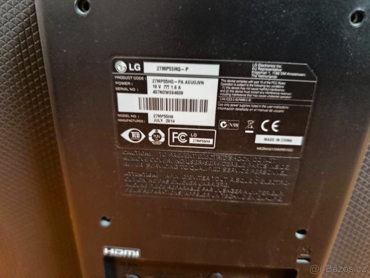 Monitor LG 27" - 3
