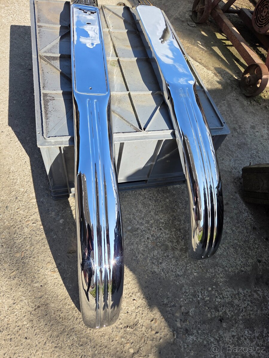 Novonachromované nárazníky na tatraplan - 3