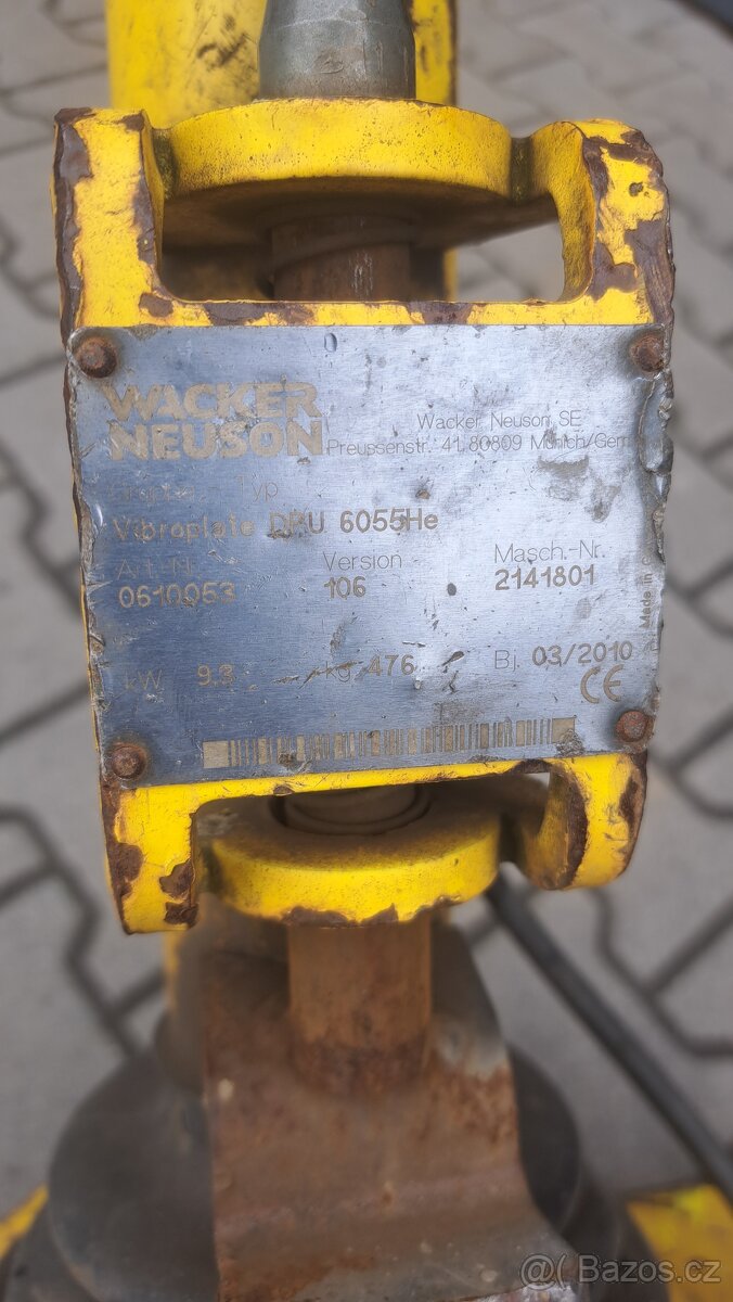 Vibracni deska Wacker Neuson DPU 6055, 2010r.v. 476kg, Hatz - 3