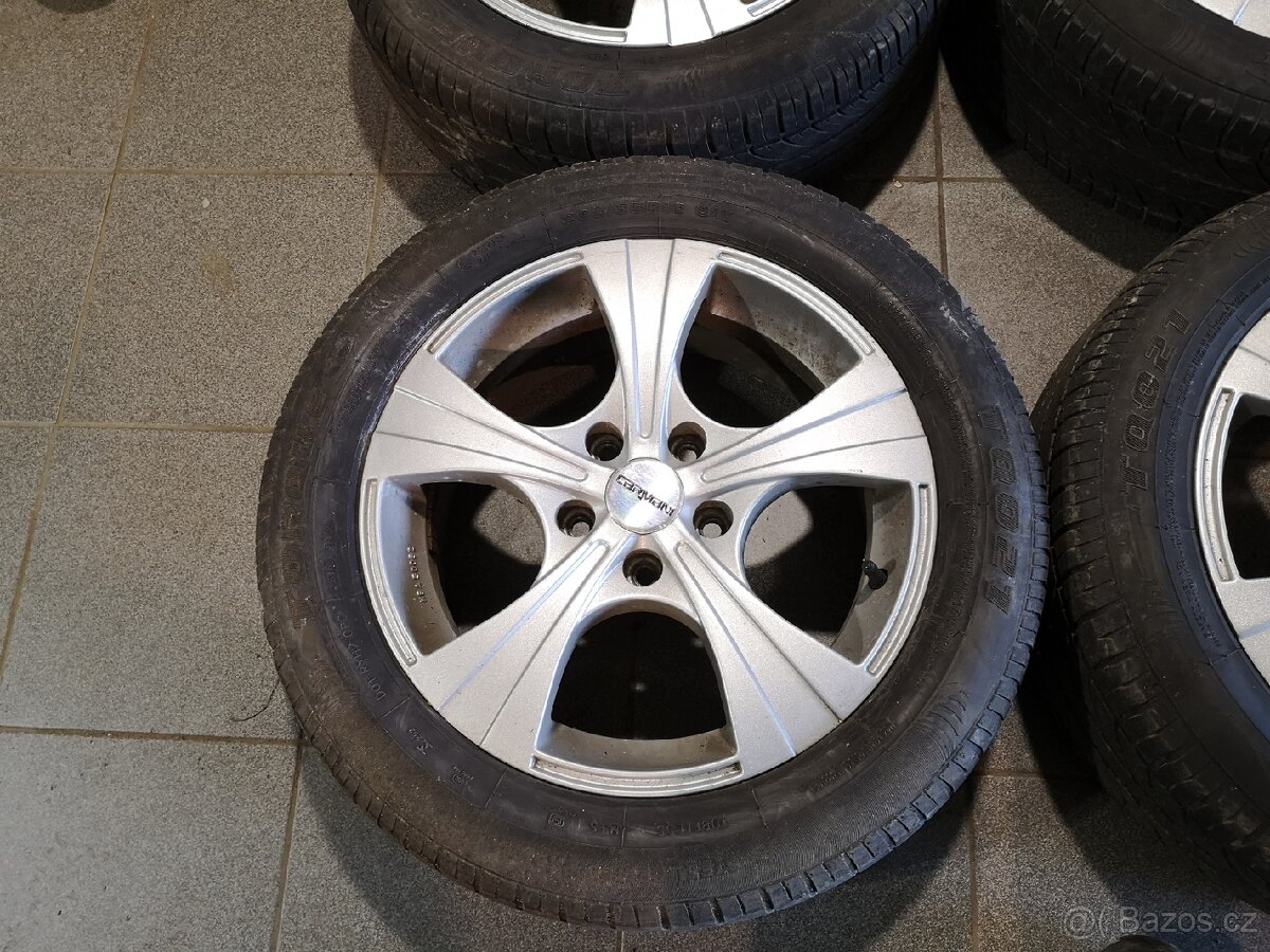 Passat, Caddy, Octavia alu + letní 205/55/16. - 3