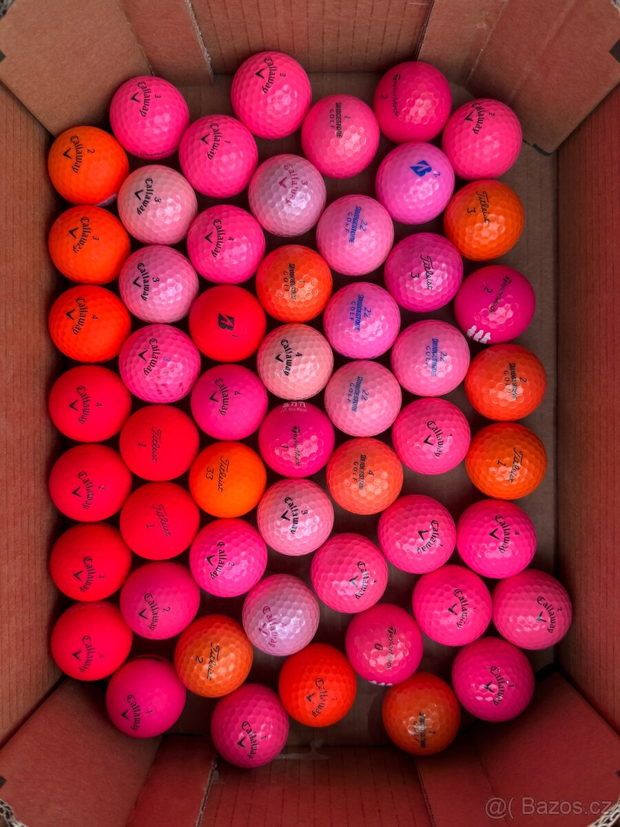 Prodám růžové golfové míčky kvality A. - 3