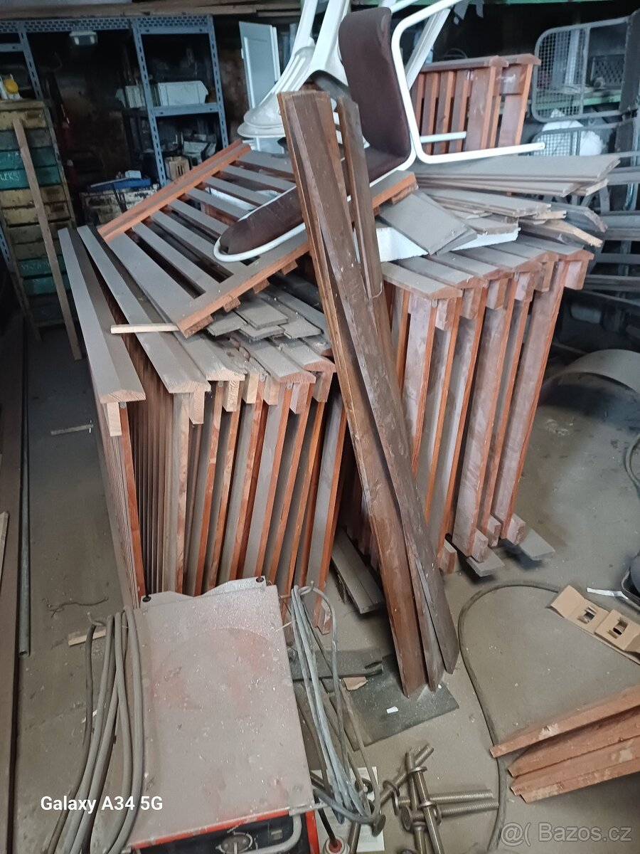 Plotové díly dřevěné cca 45 metrů délky výška 130 cm - 3