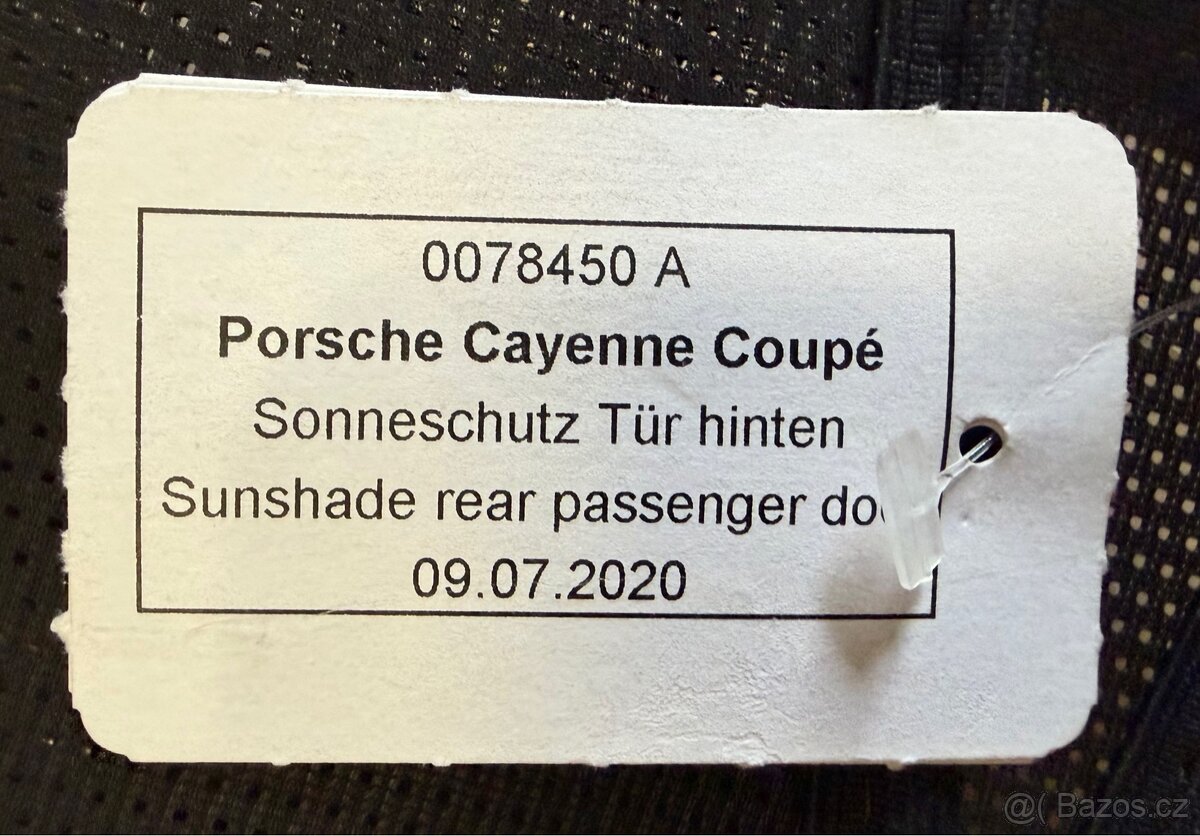 Nová originál Porsche Cayenne Coupe sluneční clona - 3