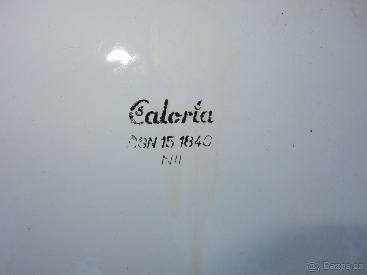 Vanička smaltovaná, bílá, Caloria - 3