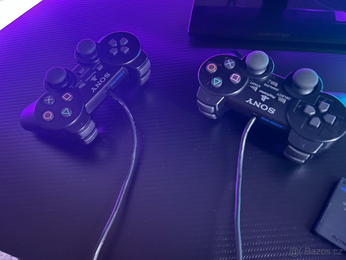 PS2 Slim | Playstation 2 Slim | 2X Ovladač | SCPH-77004 (PAL - 3