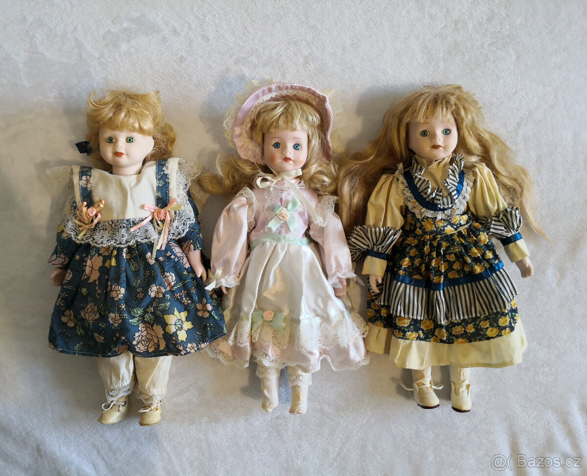 Starožitné porcelánové bábiky - 3