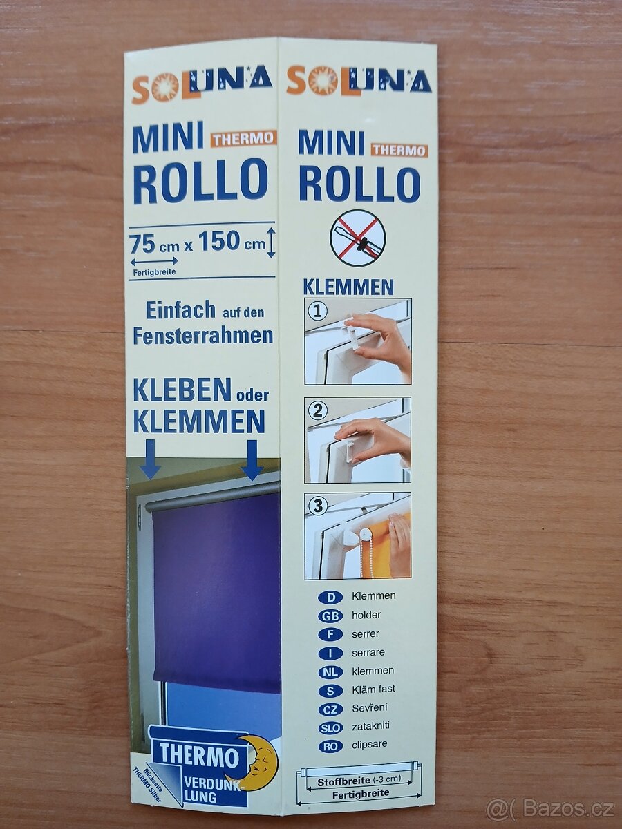 Zatemňovací termo roleta 75 x 150 cm - 3