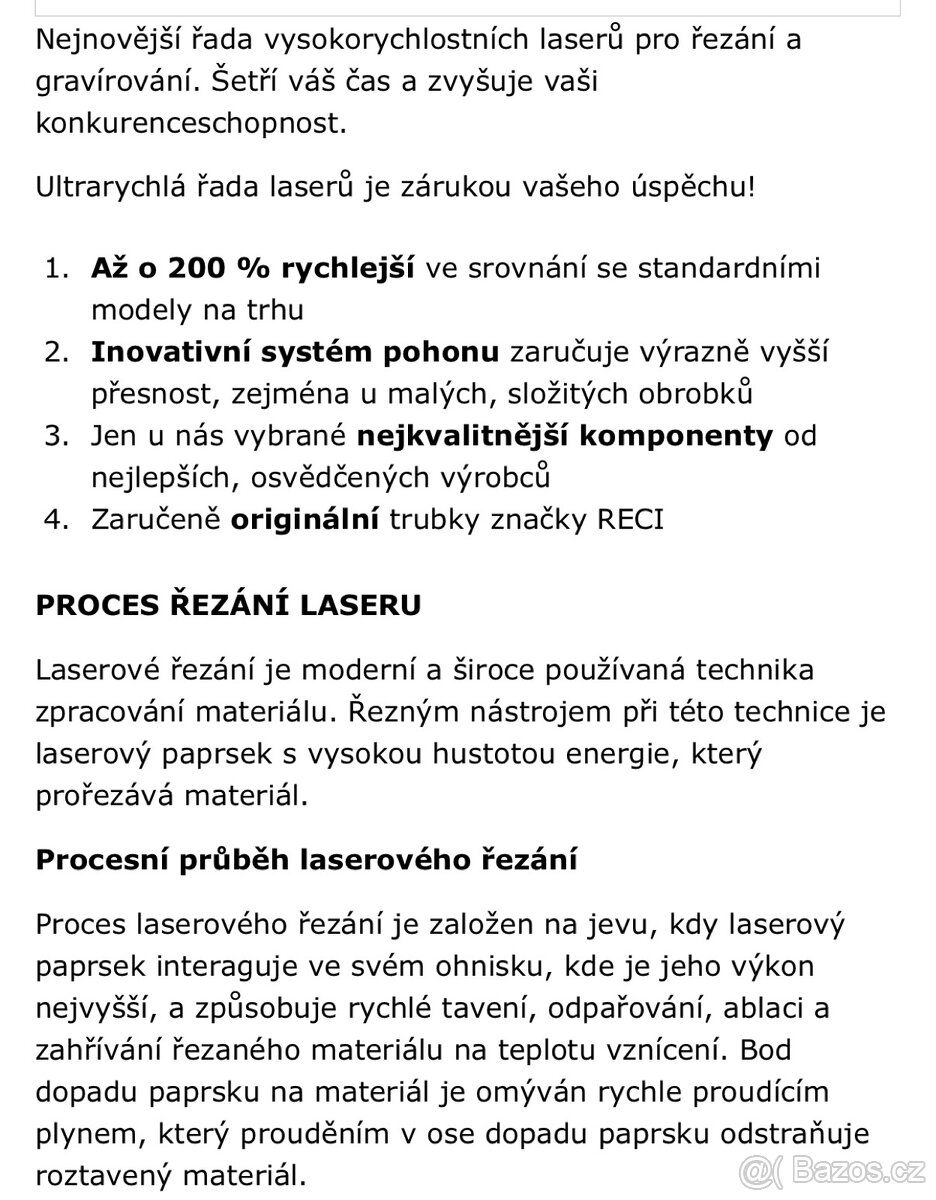 Laser co2 1300x900mm 180W - 3