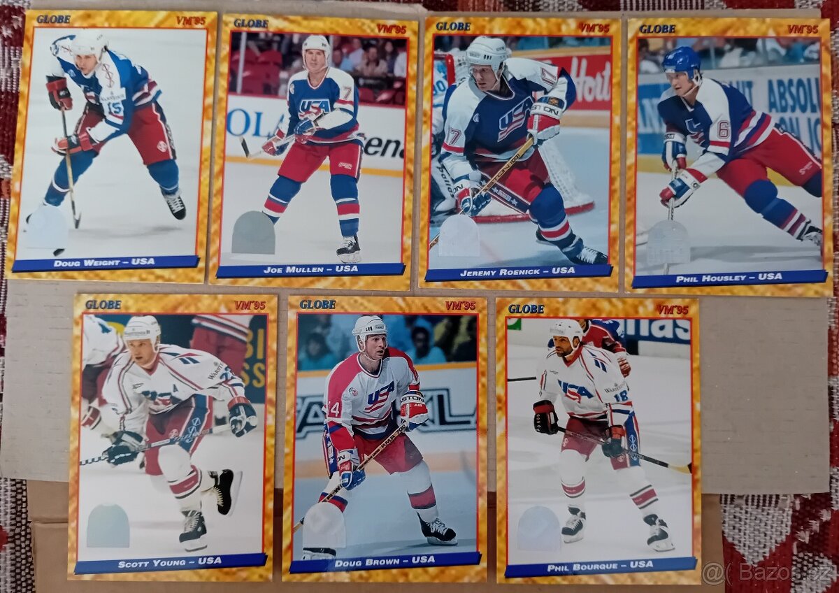 Hokejové karty, 1995 Semic GLOBE 95, Top stav - 3