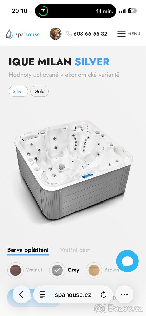 Vířivka Ique Milan Silver - 3