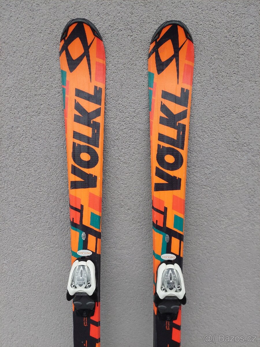 Lyže VÖLKL, 140 cm + lyžáky - 3