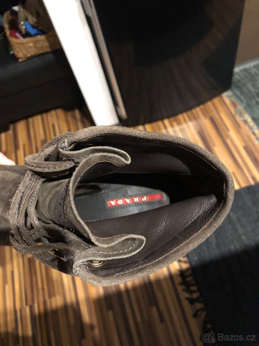 kozene PRADA boty, velikost 37,5 - 3