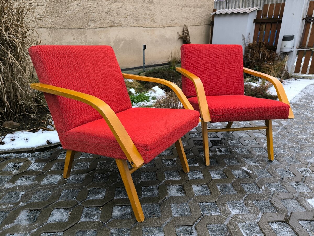 Retro křesla Mier Topolčany - Brusel 60. léta - 3