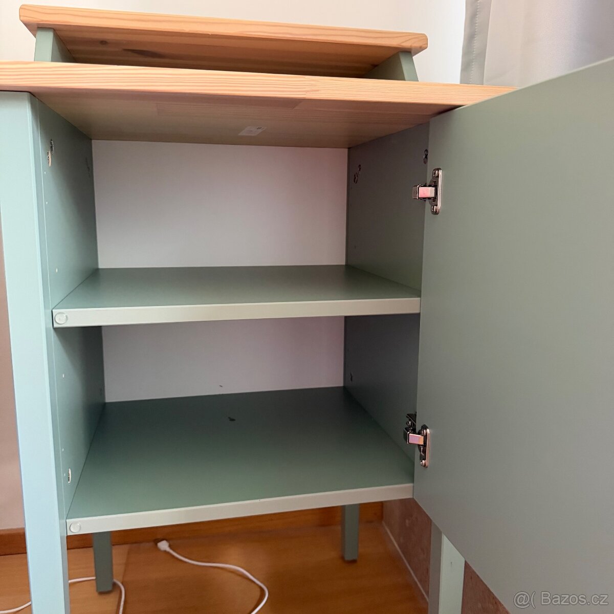 Noční stolek ikea zelený - 3
