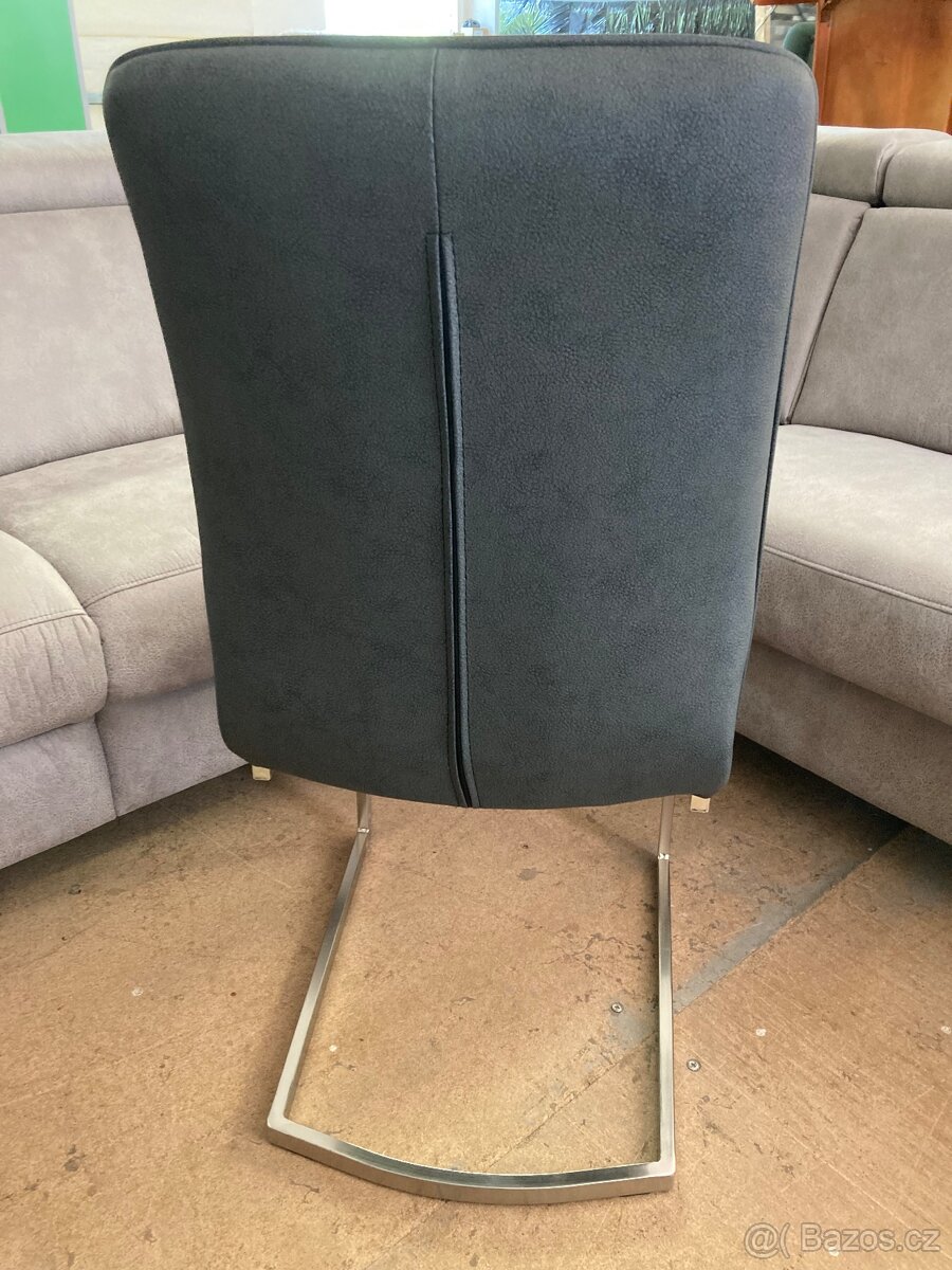 Jídelní kožené židle 5 Ks Nové - 3