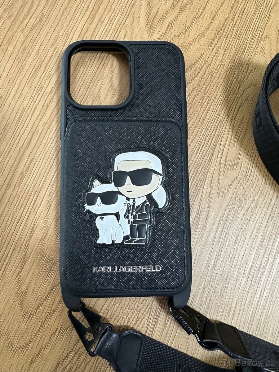 Obal Karl Lagerfeld s popruhem iPhone 14 Pro Max - 3