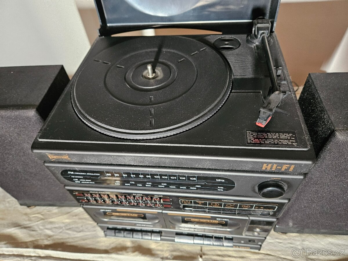 trojče - kazety, gramofon, rádio - SRN 90. léta - 3