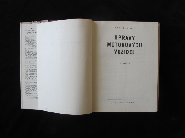 Opravy motorových vozidel O. Beneš, technická literatúra. - 3