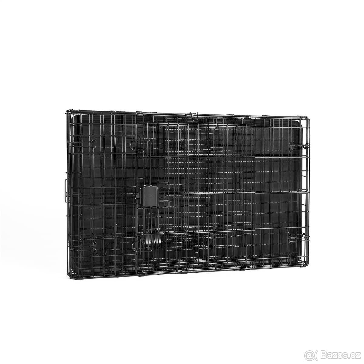 Skládací kovová drátěná klec pro psy D 91 x Š 58 x V 64 - 3