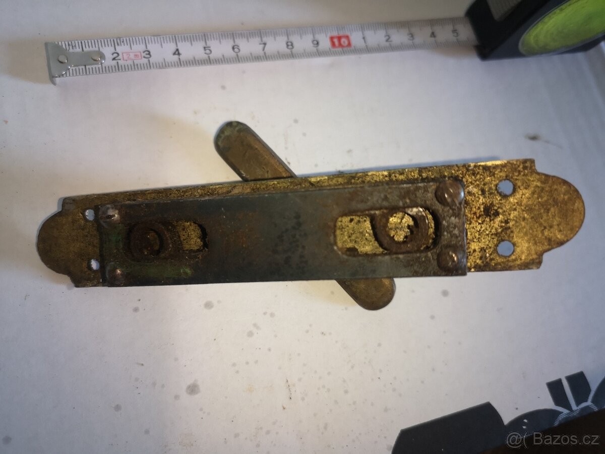 starožitná okenní klička rozvora, styl ALT WIEN - 3