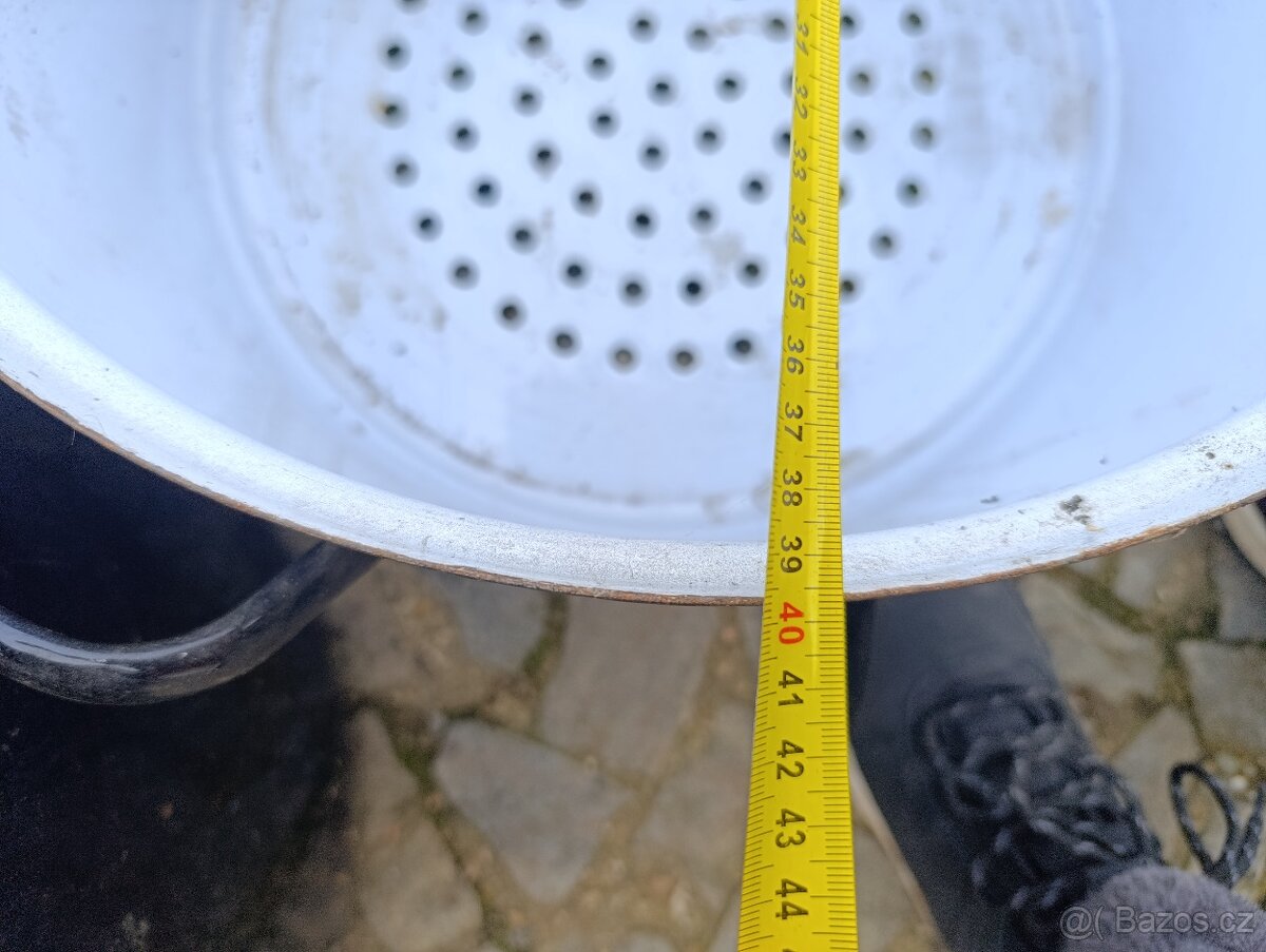 Hrnec smaltový starý - 3