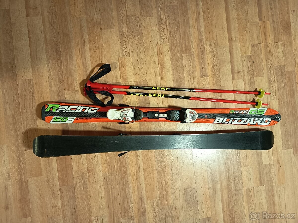 Lyže 120 hůlky 95 - 3