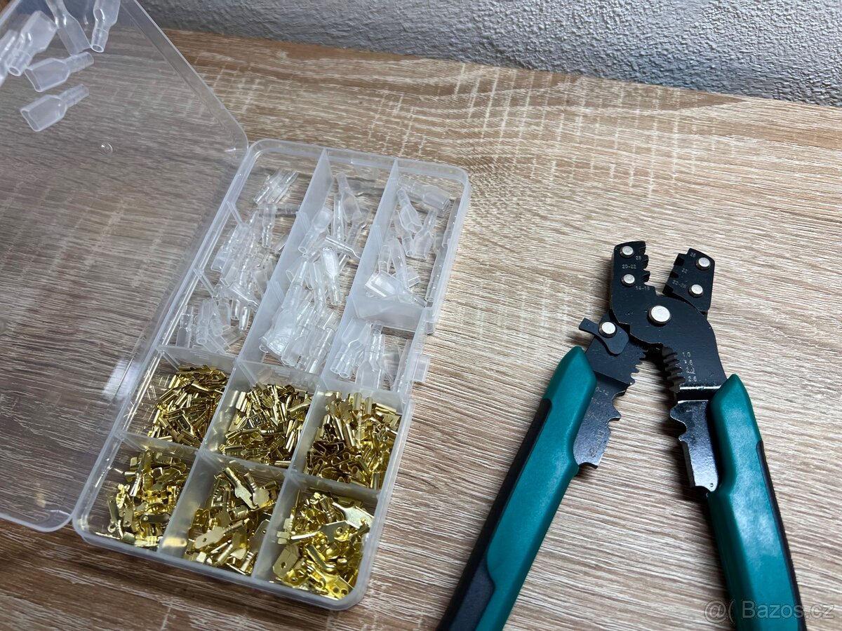 Krimpovací kleště + 270ks konektorů - 3