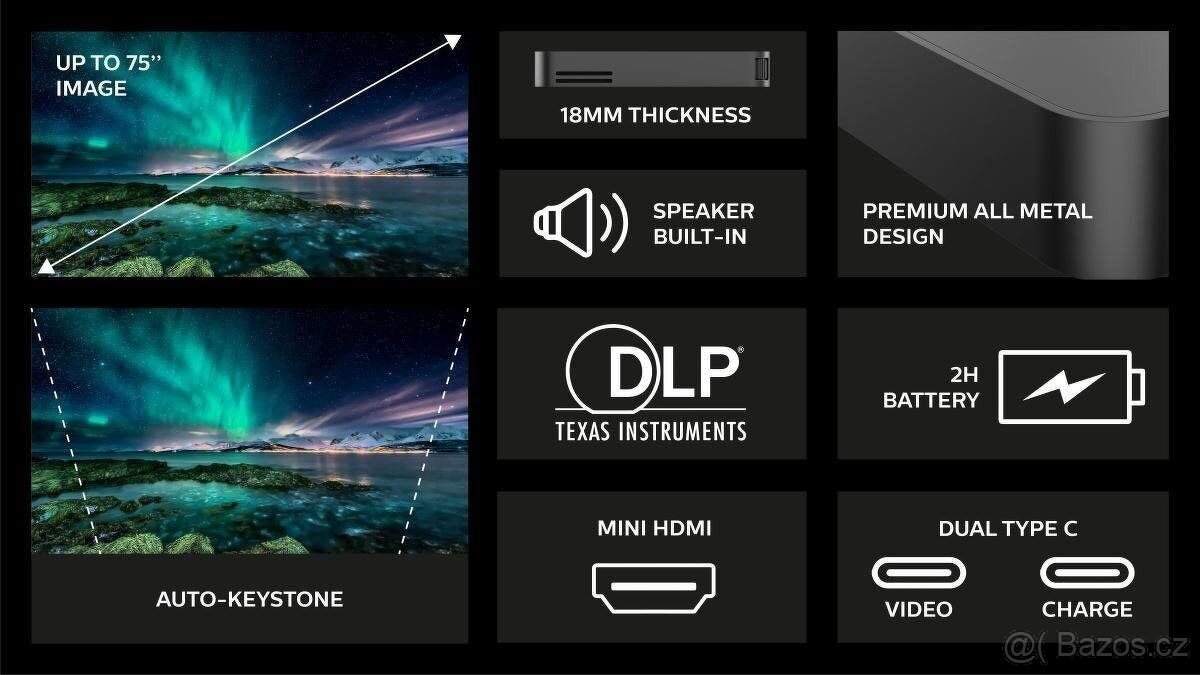 Projektor Philips GoPix 1, GPX1100/INT - 3