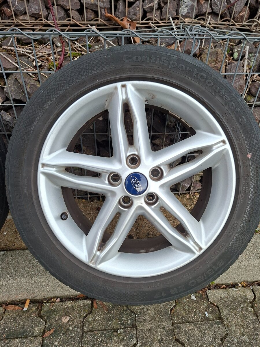 Alu kola 17" orig Ford + sada matek - 3