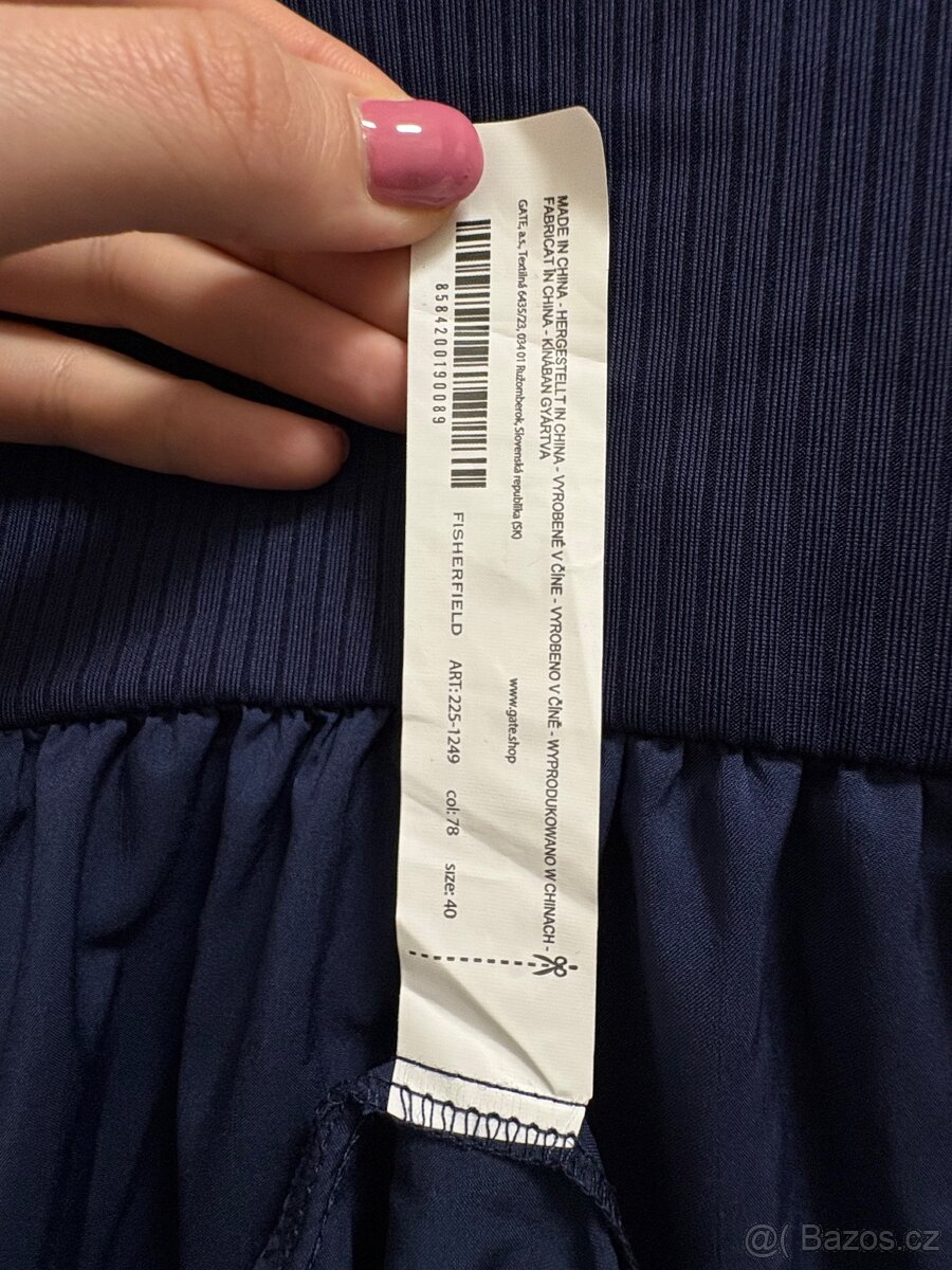 Modré šaty vel 40 - 3