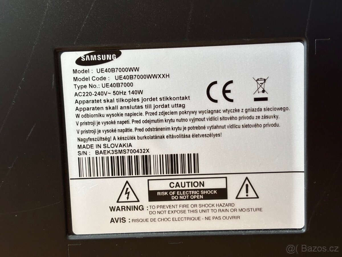 Prodám TV Samsung (102 cm) - 3