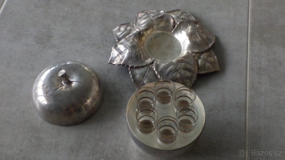 Starožitná alpaka jablko retro - 3