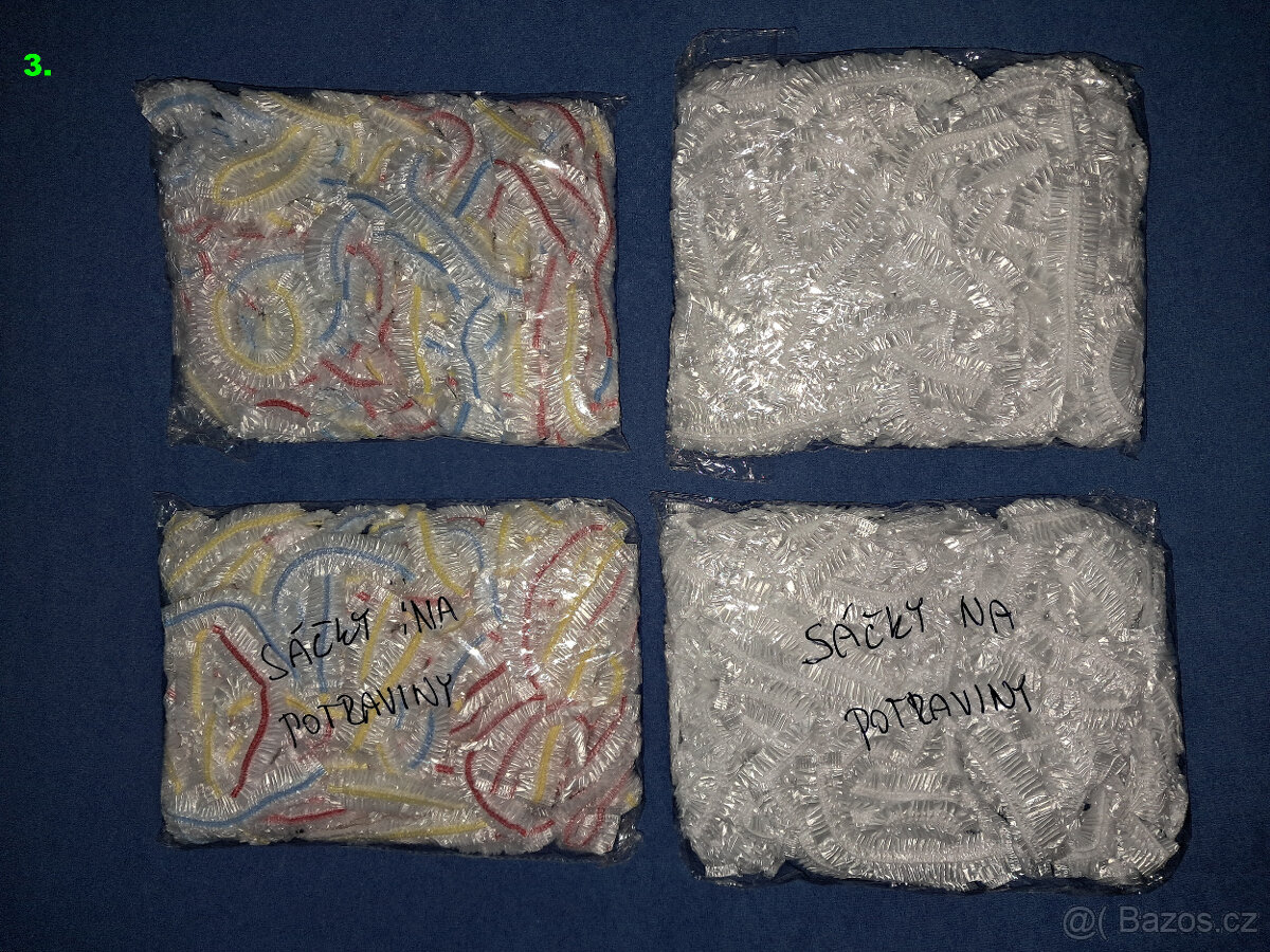 Prkénko, držáky, potrav. sáčky, lis na česnek a nůž na máslo - 3