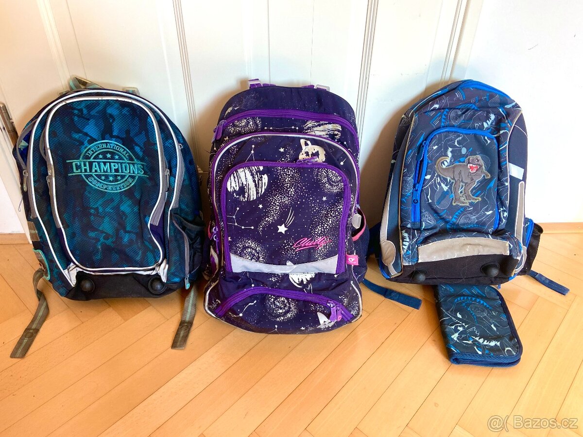 TOPGAL aktovka - T-REX modrá 1.-2.třída - 3