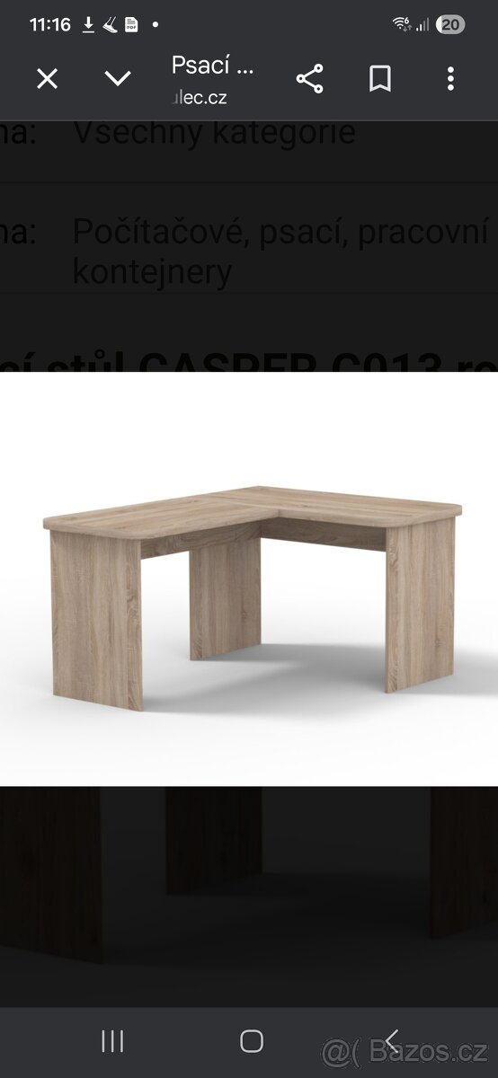 Rohový psací stůl - 3