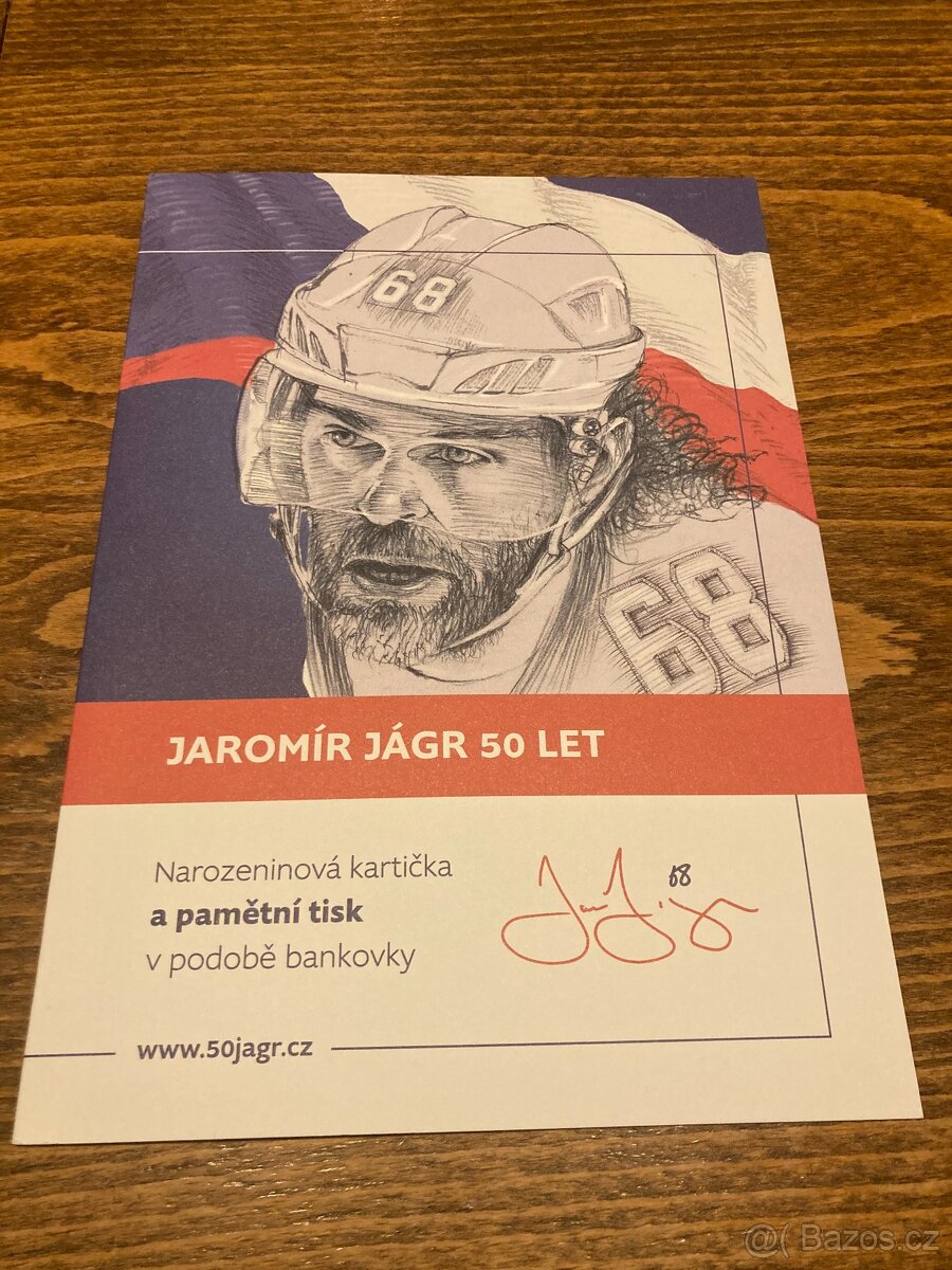 Pamětní bankovka Jaromír Jágr "50" + kartička - 3